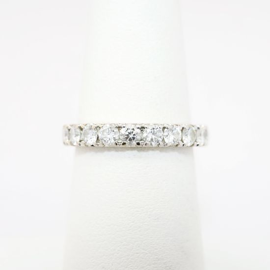 Picture of 0.85ct Diamond Band Ring in 18k White Gold