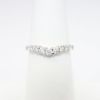 Picture of 14k White Gold & Diamond Contour Band Ring