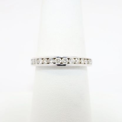 Picture of 14k White Gold & 0.50ct Diamond Band Ring