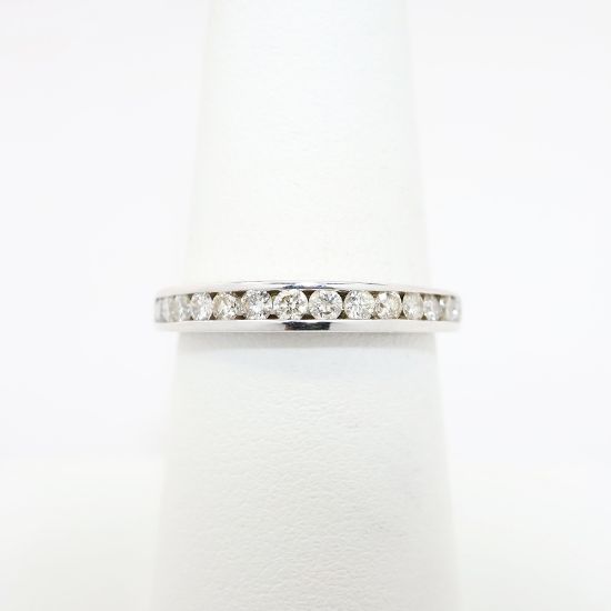 Picture of 14k White Gold & 0.50ct Diamond Band Ring