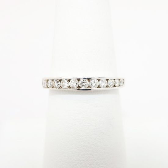 Picture of 14k White Gold & 0.50ct Diamond Band Ring