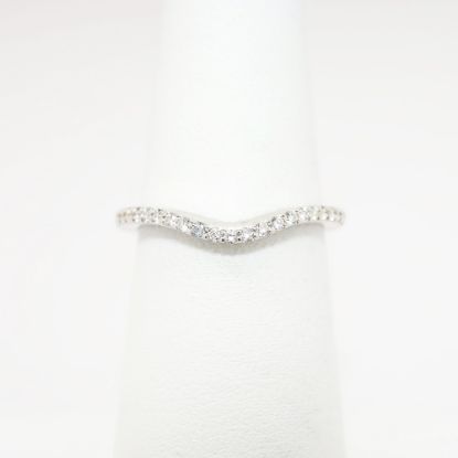 Picture of 0.15ct Diamond Contour Band Ring in 14k White Gold