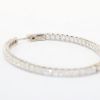 Picture of 3.68ct Diamond Hoop Earrings in 14k White Gold