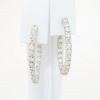 Picture of 1.68ct Diamond Hoop Earrings in 14k White Gold