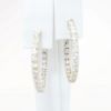 Picture of 1.68ct Diamond Hoop Earrings in 14k White Gold