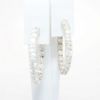 Picture of 3.21ct Diamond Hoop Earrings in 14k White Gold