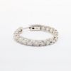 Picture of 3.21ct Diamond Hoop Earrings in 14k White Gold