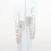 Picture of 3.62ct Diamond Hoop Earrings in 14k White Gold