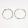 Picture of 3.62ct Diamond Hoop Earrings in 14k White Gold