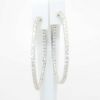 Picture of 4.43ct Diamond Hoop Earrings in 14k White Gold