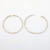 Picture of 4.43ct Diamond Hoop Earrings in 14k White Gold