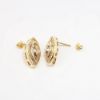 Picture of 2.25ct Diamond Cluster Earrings in 14k Yellow Gold