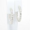 Picture of 1.95ct Diamond Hoop Earrings in 14k White Gold