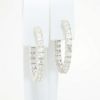 Picture of 1.95ct Diamond Hoop Earrings in 14k White Gold