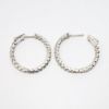 Picture of 1.95ct Diamond Hoop Earrings in 14k White Gold