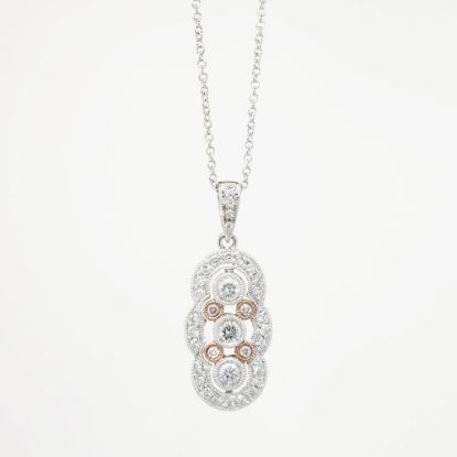Picture of 0.50ct Diamond Pendant Necklace in 14k Two-Tone Gold