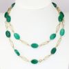 Picture of 14k Yellow Gold and Green Chrysoprase Necklace