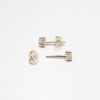 Picture of 14k White Gold & .47ct Diamond Solitaire Studs