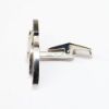 Picture of 14k White Gold, Diamond and Synthetic Sapphire Cufflinks