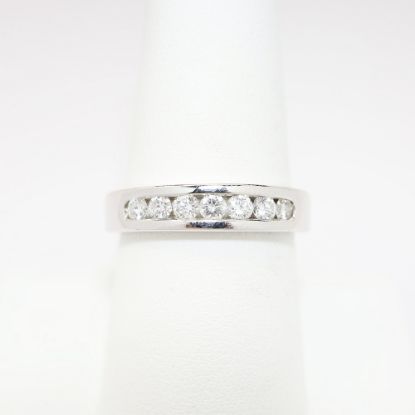 Picture of 14k White Gold & 0.50ct Channel Set Diamond Band Ring