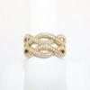 Picture of 14K Yellow Gold, Double Twist Diamond Fashion Ring