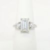 Picture of Platinum & 2.09ct Emerald Cut Diamond Ring