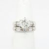 Picture of Platinum & 1.80 Round Round Brilliant Cut Diamond Bridal Ring Set