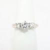 Picture of Art Deco Style 18k White Gold & 1.00ct Diamond 3-Stone Engagement Ring