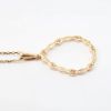 Picture of 14k Rose Gold & Diamond Teardrop Pendant Necklace