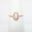 Picture of 14k Rose Gold, Opal and Diamond Halo Ring