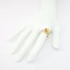 Picture of 14k Two-Tone 3.00ct Oval Cut Citrine Ring with Diamond Halo