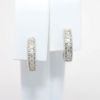 Picture of 10k White Gold & Diamond Huggee Hoop Earrings