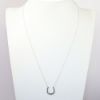 Picture of Tiffany & Co. Delicate Sterling Silver Horseshoe Pendant Necklace