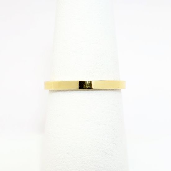 Picture of 14k Yellow Gold 2mm Standard Fit Flat Band Ring