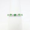 Picture of 14k White Gold, Tsavorite and Diamond Band Ring