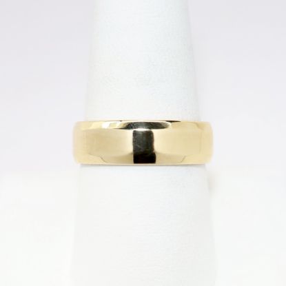 Picture of 14k Yellow Gold 6mm Men's Band Ring with Beveled Edge