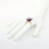 Picture of Vintage 14k Yellow Gold & Fancy Step Cut Synthetic Amethyst Ring