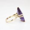 Picture of Vintage 14k Yellow Gold & Fancy Step Cut Synthetic Amethyst Ring