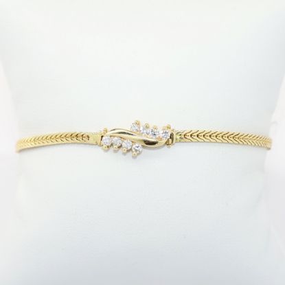 Picture of 14k Yellow Gold & 0.33ct Diamond Bracelet