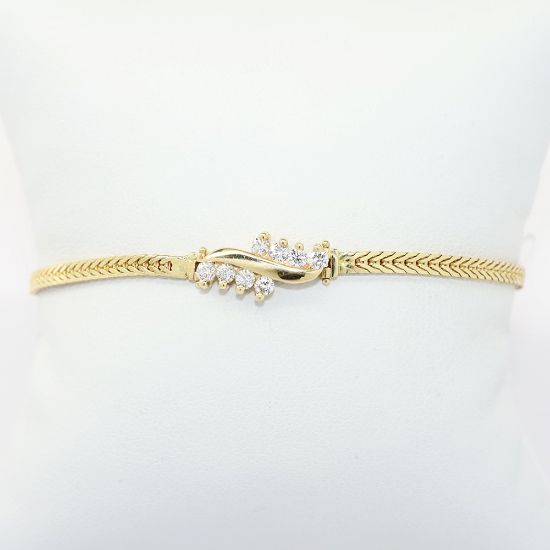 Picture of 14k Yellow Gold & 0.33ct Diamond Bracelet
