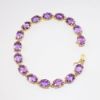 Picture of 14k Yellow Gold & Oval Cut Amethyst Bracelet