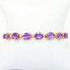 Picture of 14k Yellow Gold & Oval Cut Amethyst Bracelet