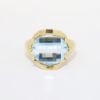 Picture of 14k Yellow Gold & Fancy Dome Cut Blue Topaz Ring