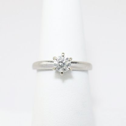 Picture of Vintage Platinum & 0.50ct Diamond Solitaire Engagement Ring