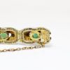 Picture of Vintage Gilt Chinese Export Silver Filigree, Cloisonné Enameled Butterflies & Jade Bracelet