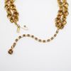 Picture of Vintage 1950's Kramer of New York Topaz Rhinestone Necklace, Bracelet & Earring Set