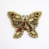 Picture of Vintage Weiss Red & Pink Rhinestone Butterfly Brooch