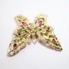 Picture of Vintage Signed Weiss Pink Rhinestone Butterfly Brooch