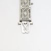 Picture of Art Deco Era Platinum & 14k White Gold Filigree, Diamond & Emerald Bracelet