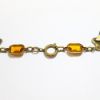 Picture of Antique Art Deco Era Gilt Brass, Czech Glass & Enamel Necklace